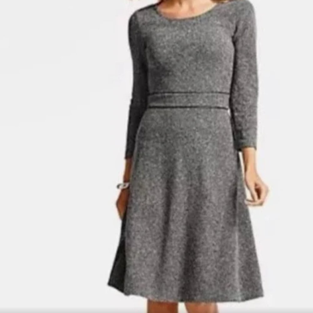 Talbots black tweed dress (midi) size 4